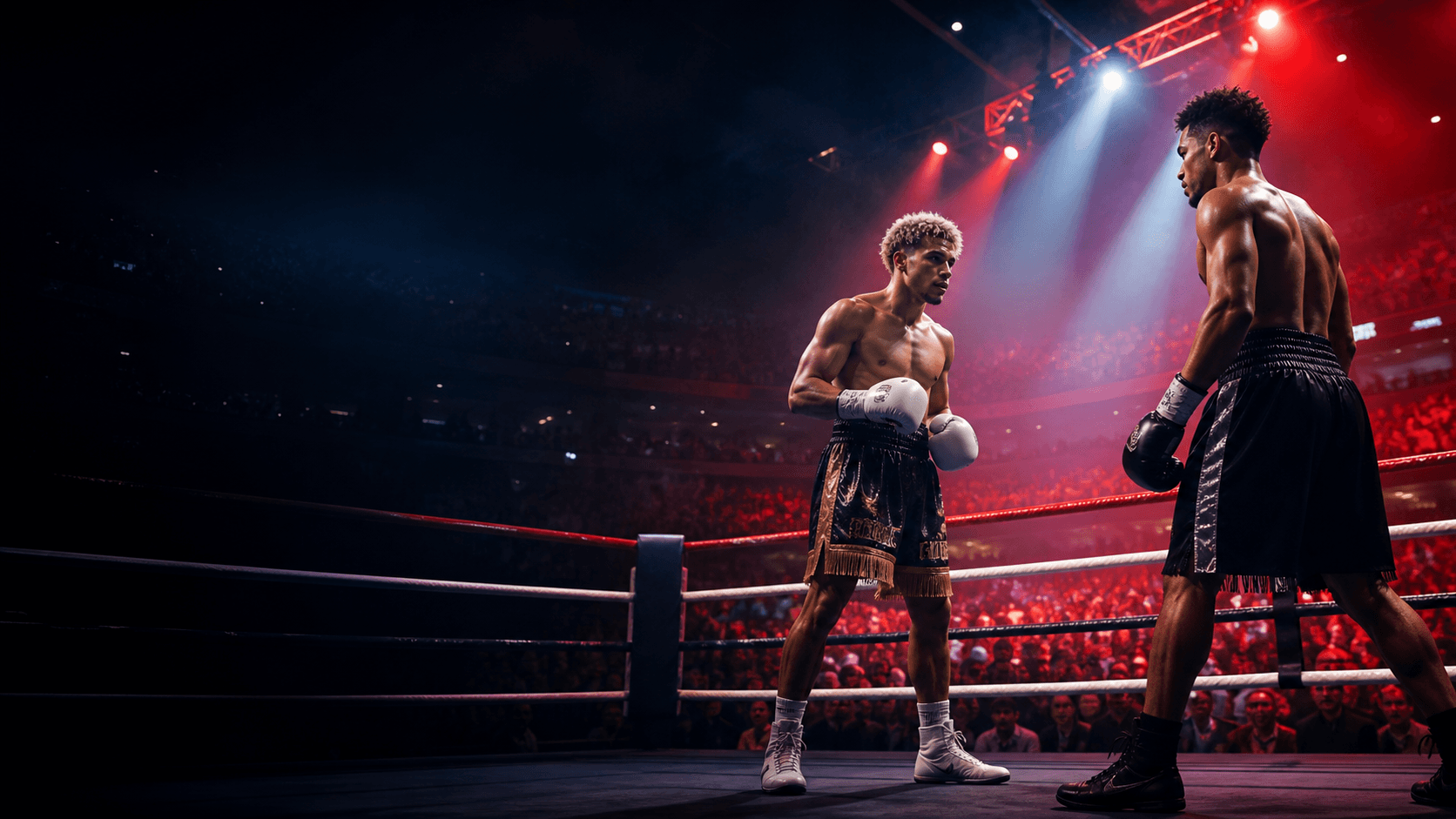 Fictional crossover boxing fight night development artwork