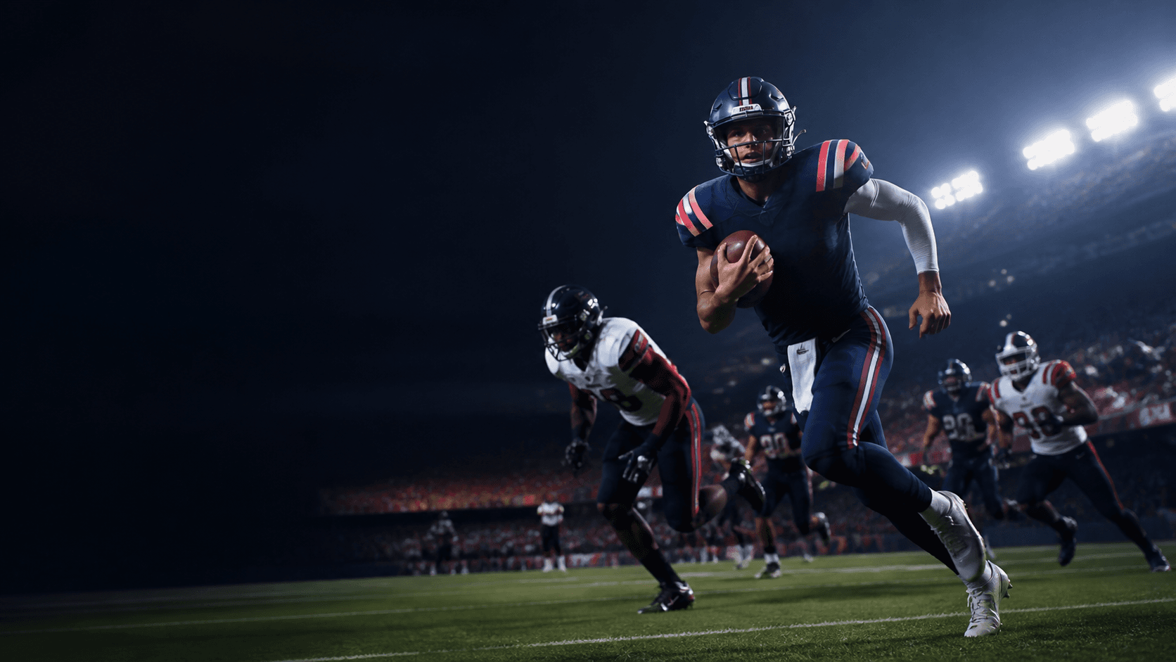 Fictional college football development artwork