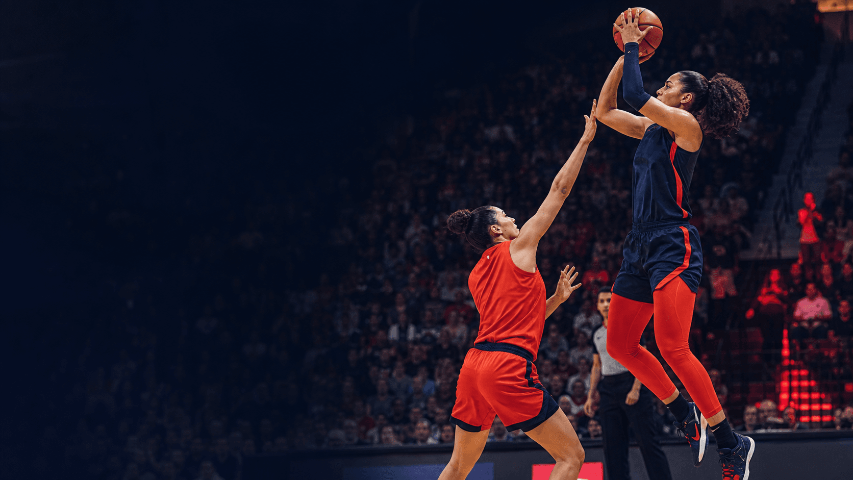 Fictional professional women’s basketball development artwork